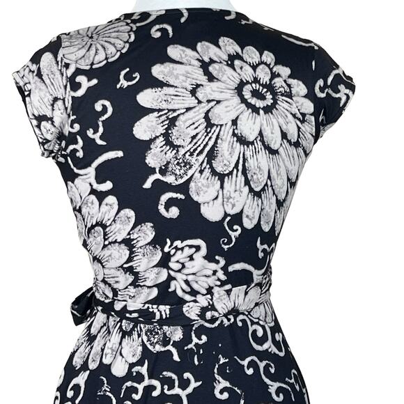 Lucky Brand Women’s Floral Neutral Print Boho Casual Festival Wrap Dress S EUC - Picture 8 of 14